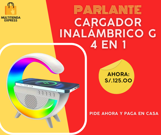 PARLANTE CARGADOR INALÁMBRICO G  - 4 EN 1