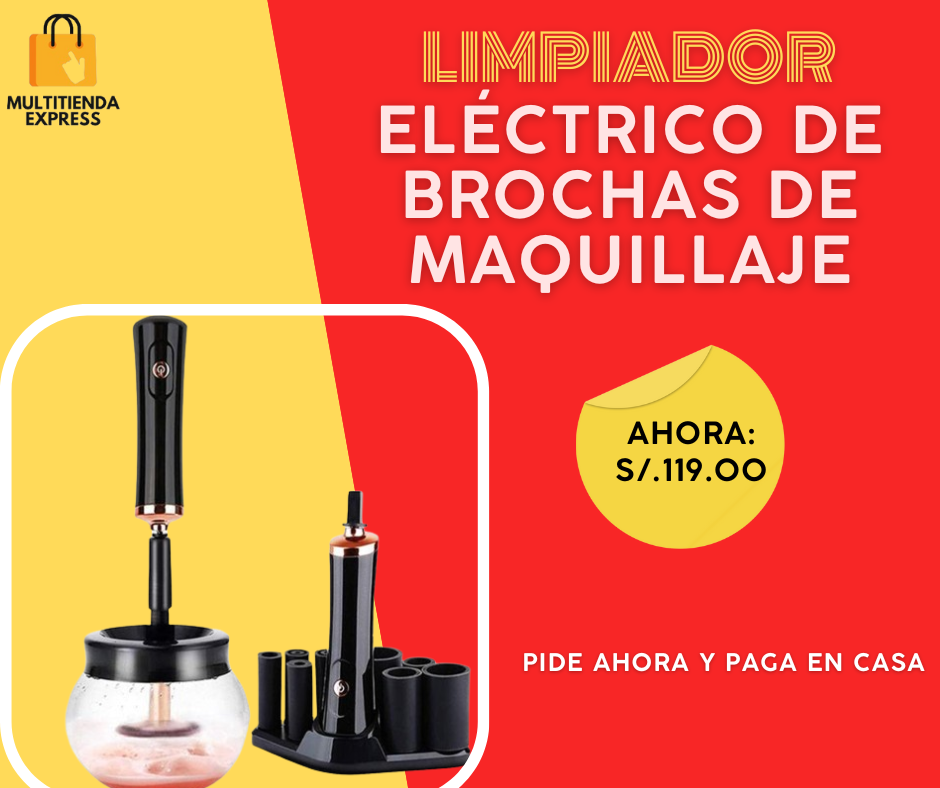 LIMPIADOR  ELÉCTRICO DE BROCHAS DE MAQUILLAJE